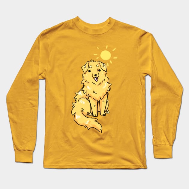 Doodle Golden Long Sleeve T-Shirt by Dragon_doggo